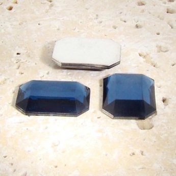 Montana Sapphire Facet - 40x30mm Octagon Cabochons - Lots of 12 Montana Sapphire Facet - 40x30mm Octagon Cabochons - Lots of 12