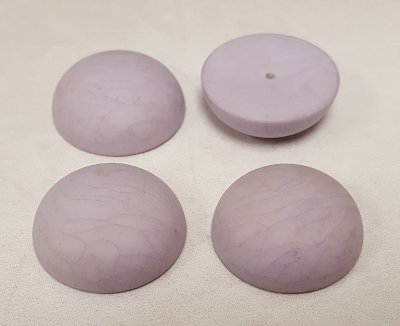 LILAC CRACKLE - 28mm. ROUND SMOOTH DOMED CABOCHONS - Lots of 12 LILAC CRACKLE - 28mm. ROUND SMOOTH DOMED CABOCHONS - Lots of 12