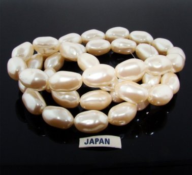 CULTURA 18x13MM BAROQUE OVAL JAPANESE PEARLS - Lot of 39 CULTURA 18x13MM BAROQUE OVAL JAPANESE PEARLS - Lot of 39