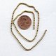 BALL BRASS 2MM. VINTAGE CHAIN - PRICED PER FOOT